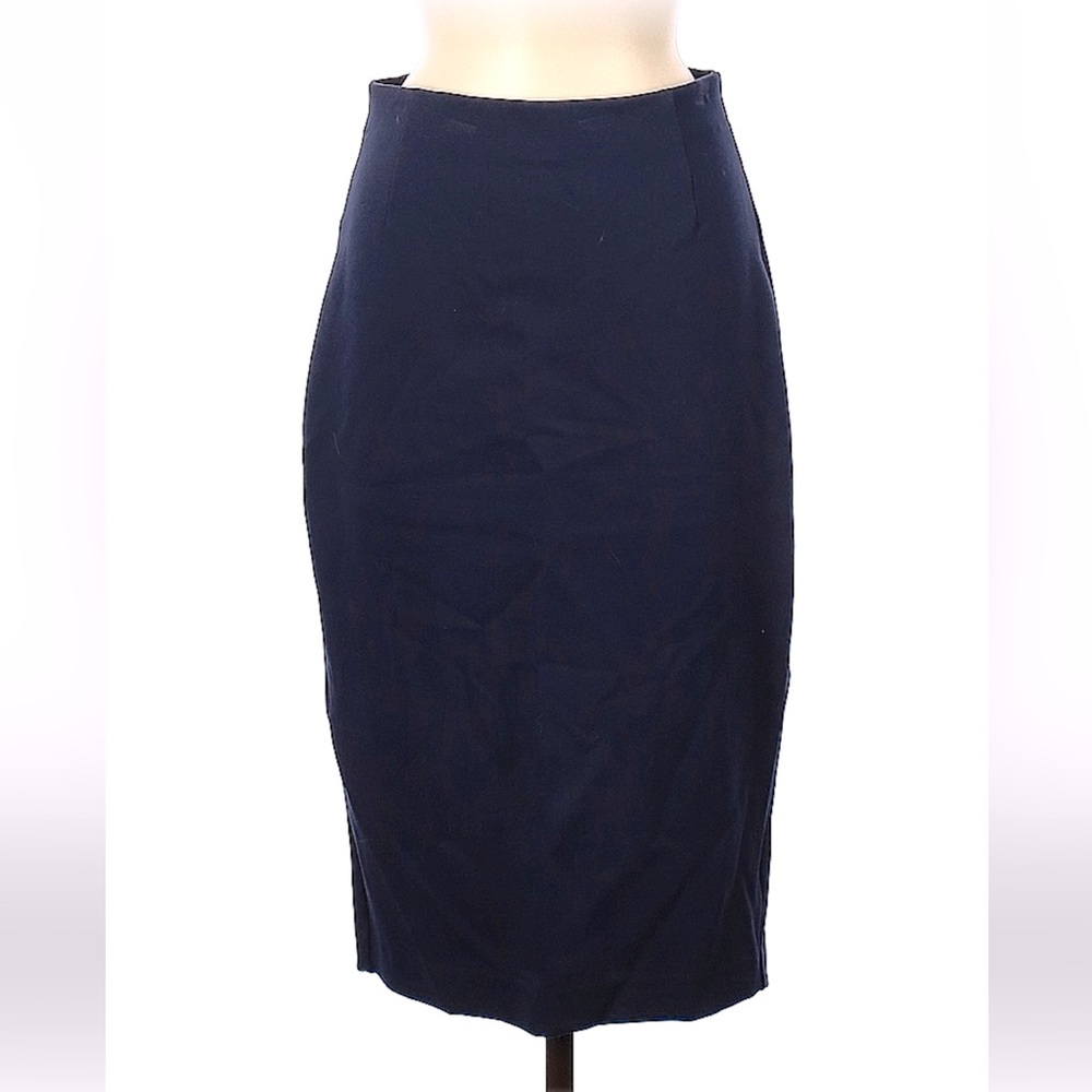 JCREW Navy Pencil Skirt Size 8